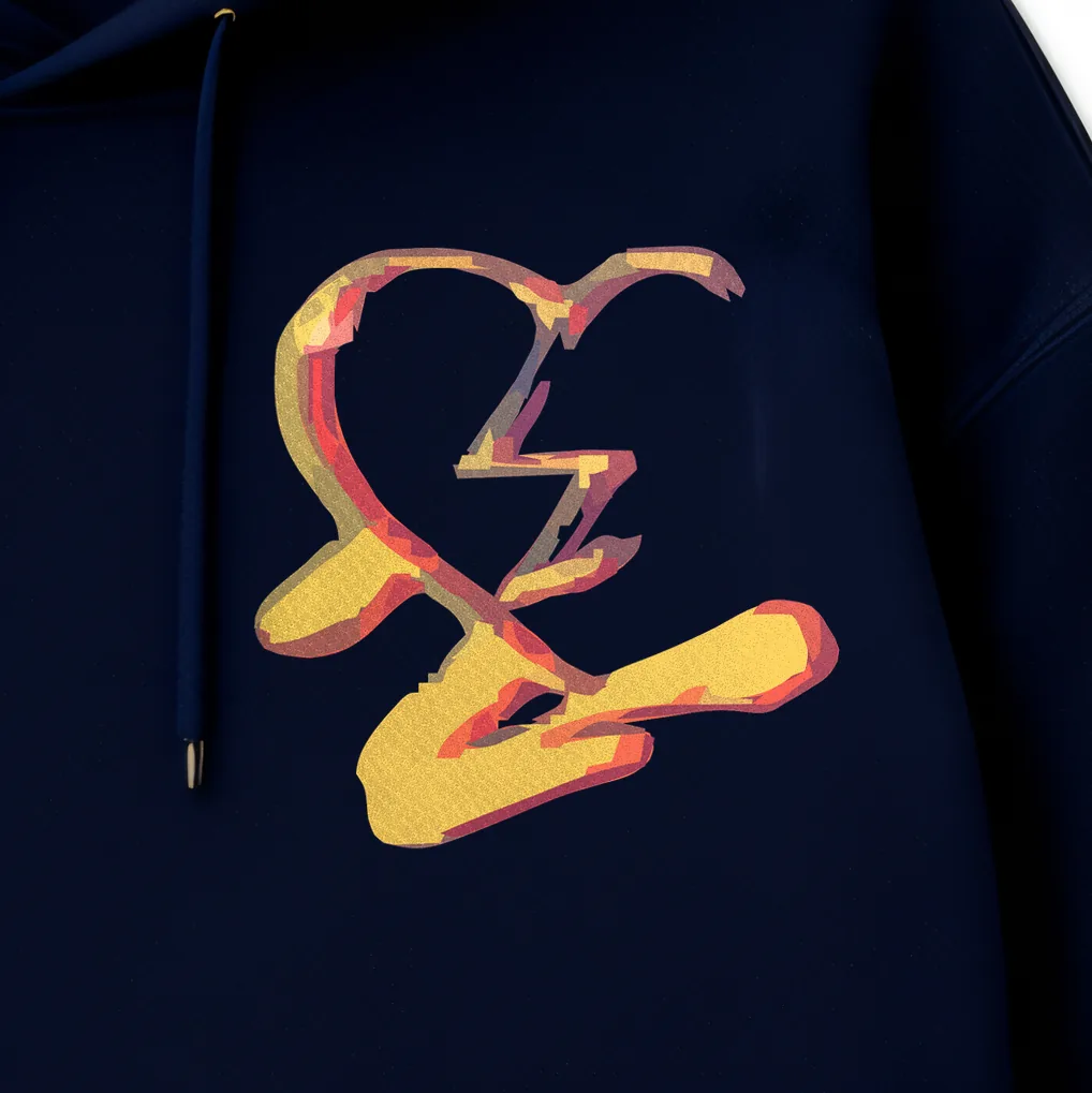 N-MB "Faded Hearts" Limited Collector's Hoodie (Black) view 3
