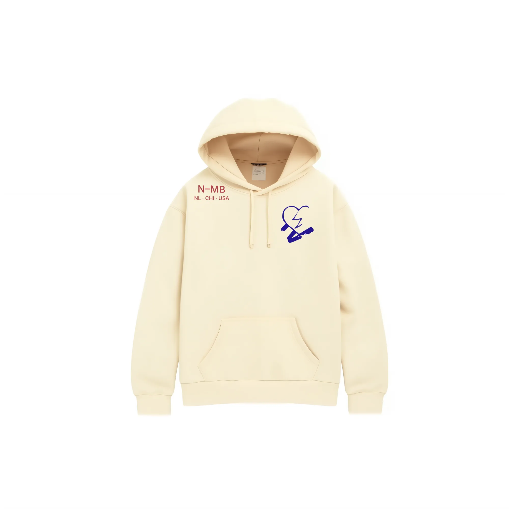 N-MB "Faded Hearts X Di-Tryppin" Founder's Edition Hoodie (Creme)