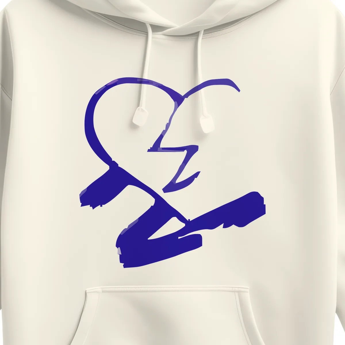 N-MB "Faded Hearts X Di-Tryppin" Limited Edition Hoodie (Creme) view 3