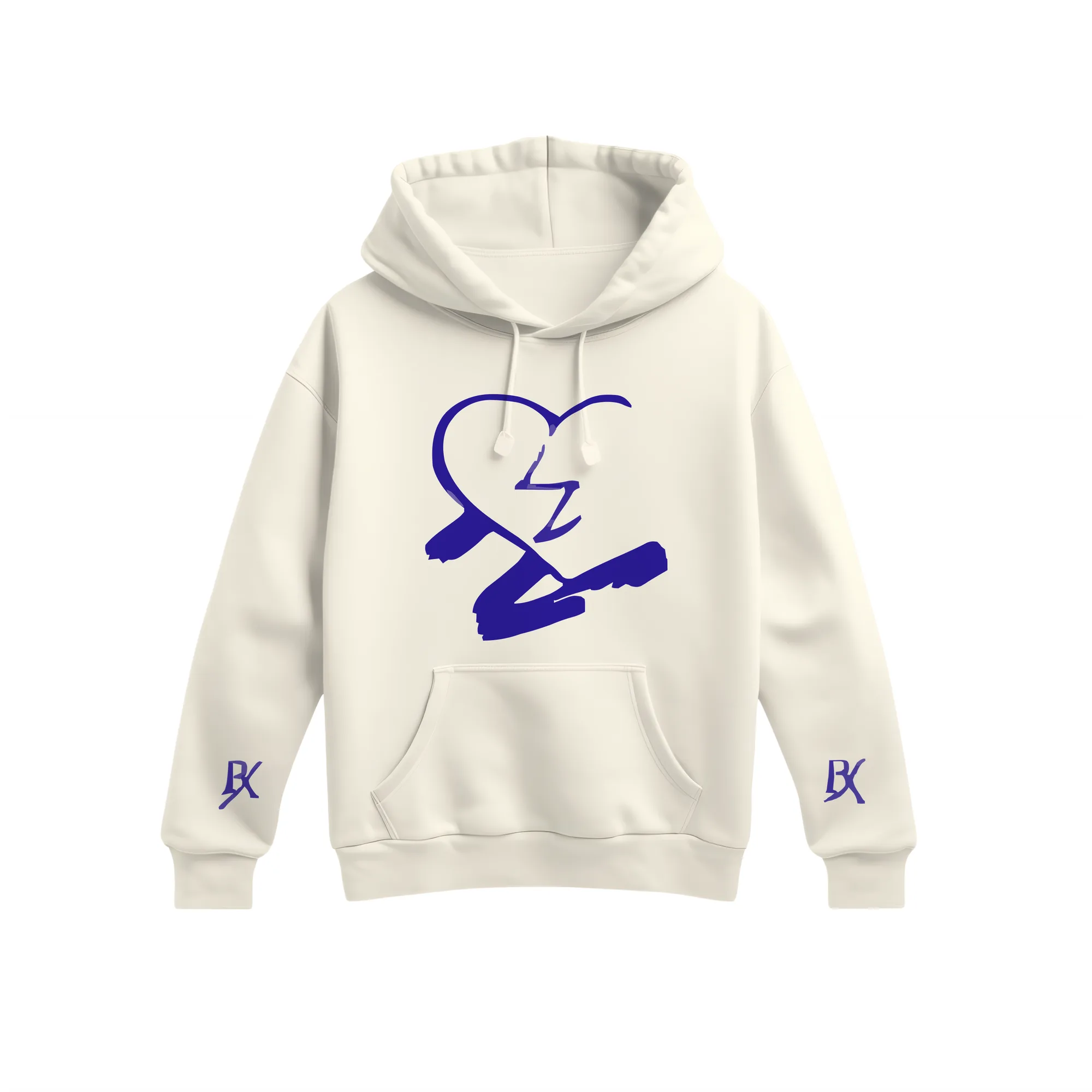 N-MB "Faded Hearts X Di-Tryppin" Limited Edition Hoodie (Creme)