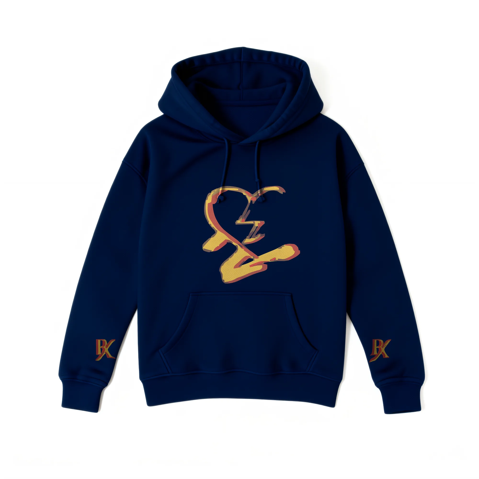 N-MB "Faded Hearts X Di-Tryppin" Limited Edition Hoodie (Navy)