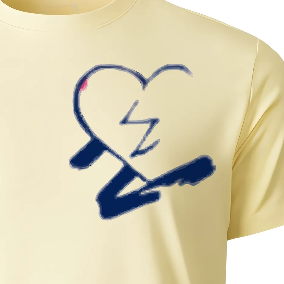 N-MB "Faded Hearts X Di-Tryppin" T-Shirt (Cream) view 3