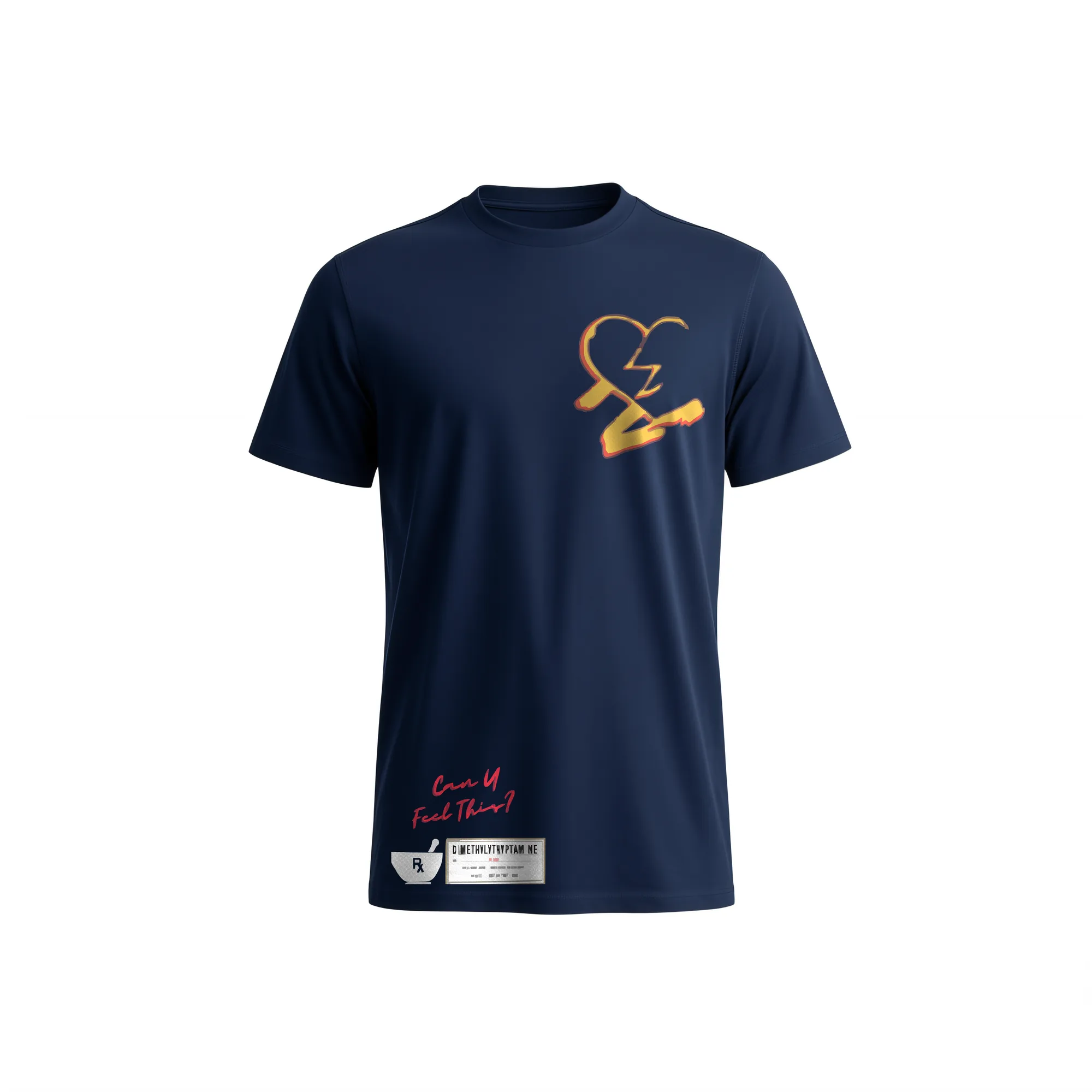 N-MB "Faded Hearts X Di-Tryppin" T-Shirt (Navy)