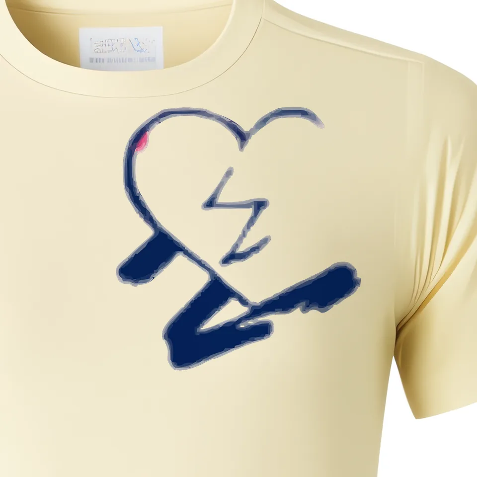 N-MB "Faded Hearts" T-Shirt (Cream) view 3
