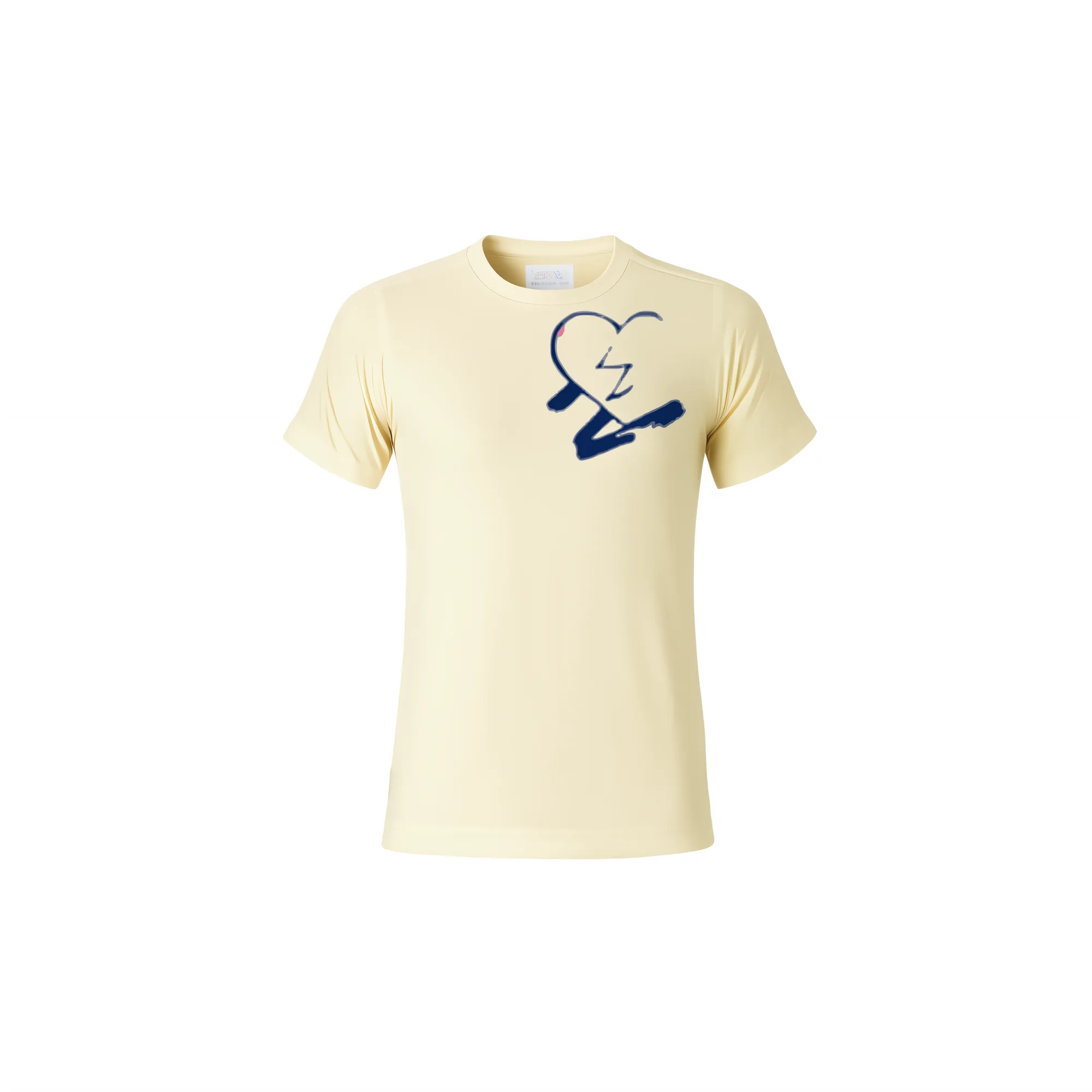 N-MB "Faded Hearts" T-Shirt (Cream)