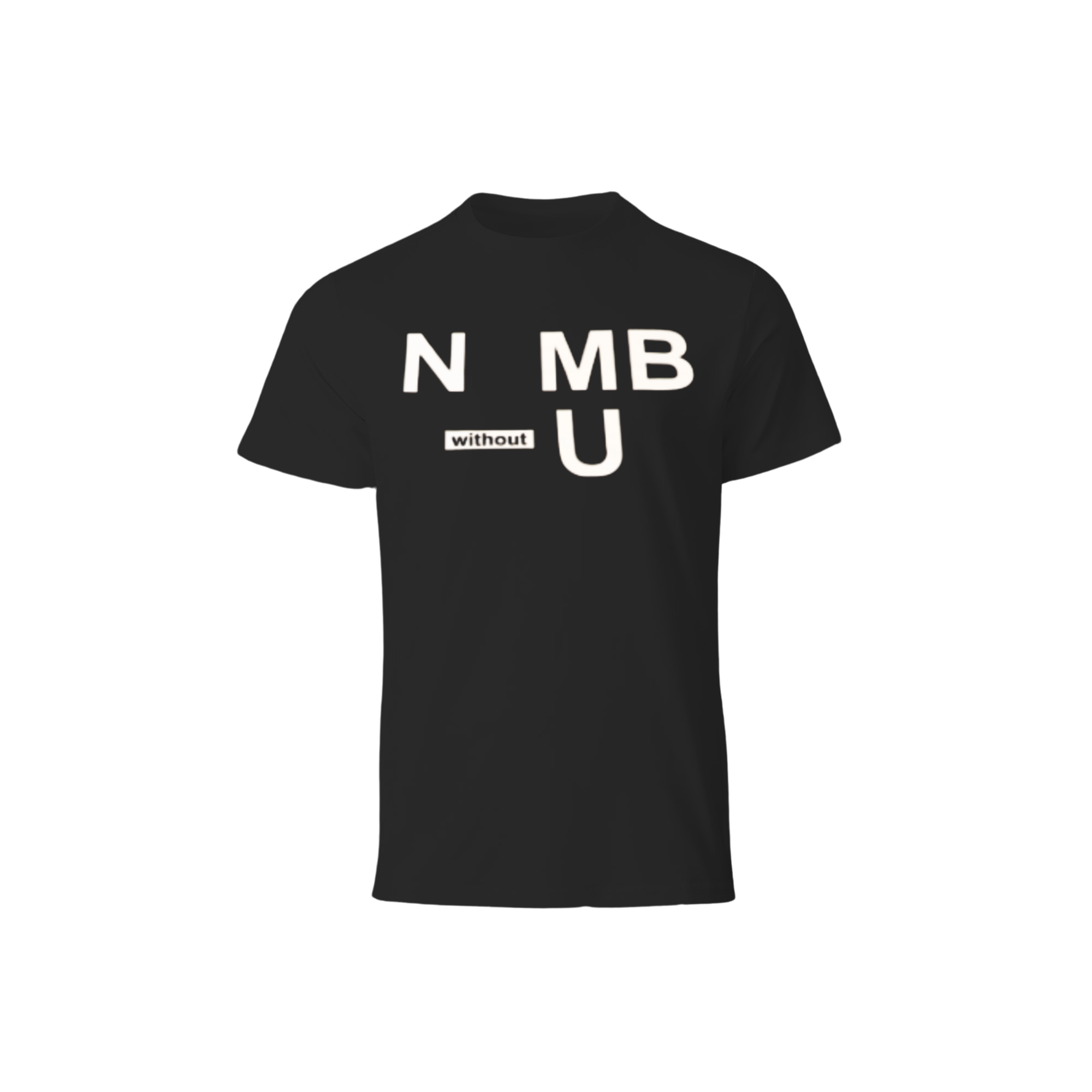 N-MB "Without U" T-Shirt (Black) view 2