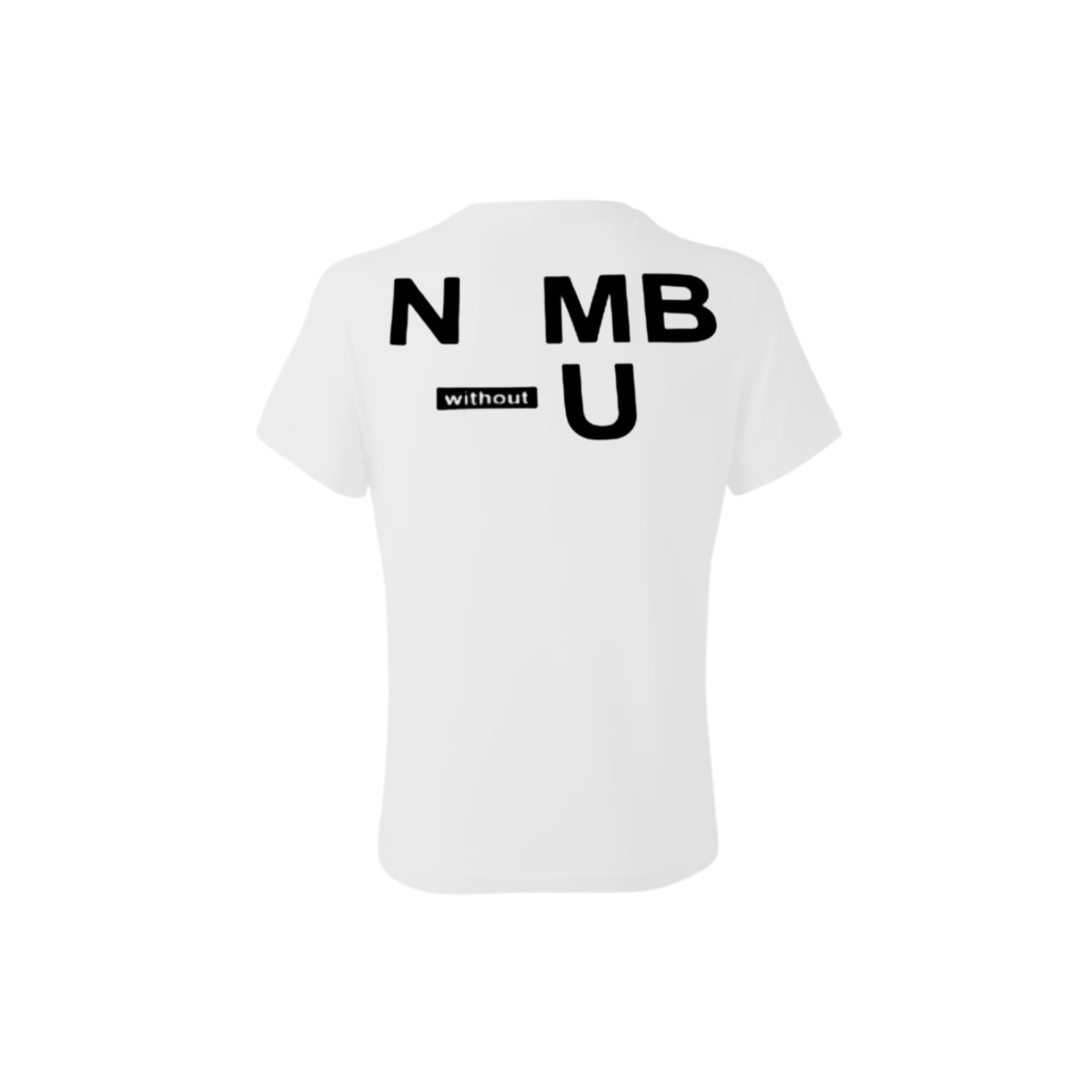 N-MB "Without U" T-Shirt (White) view 2