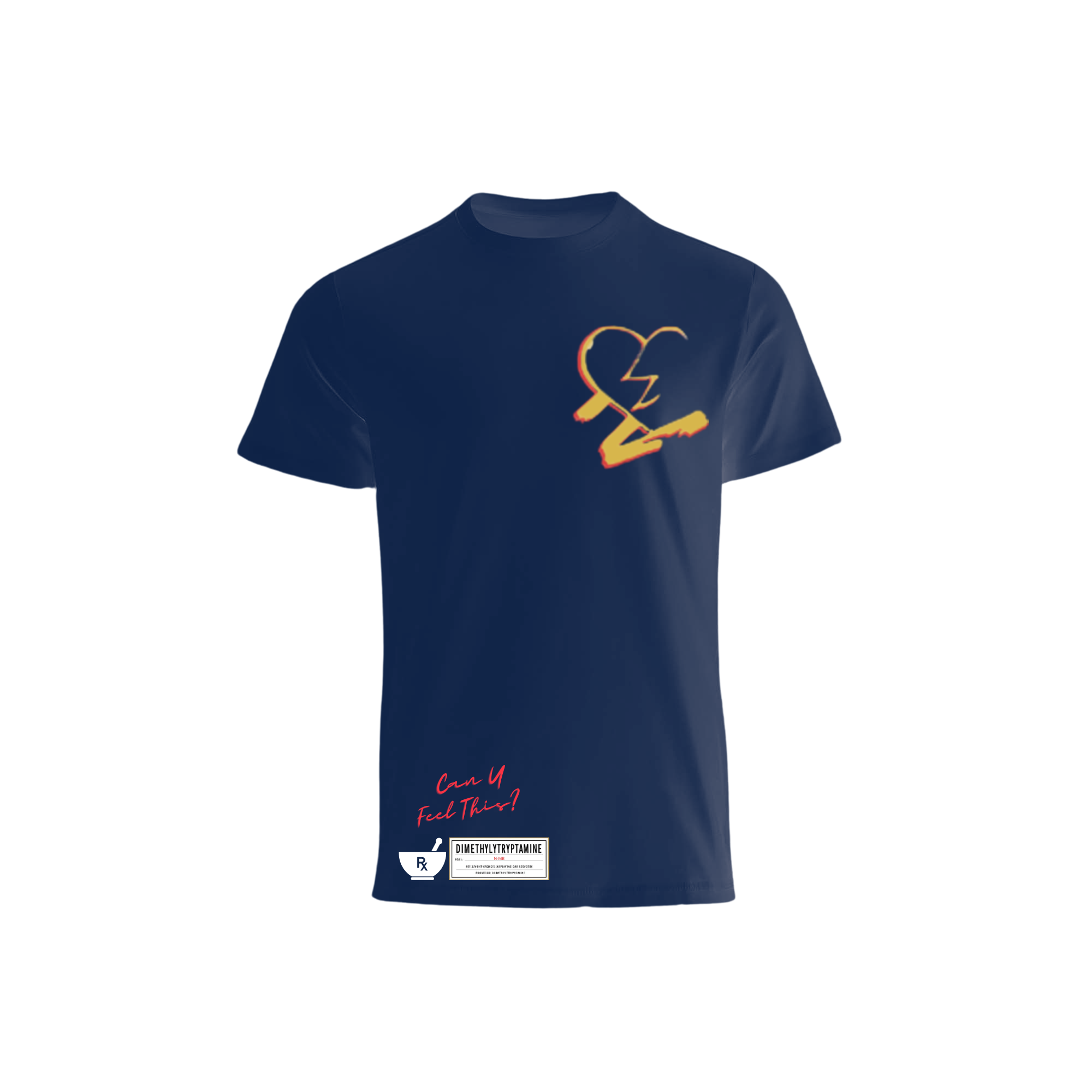 N-MB "Faded Hearts X Di-Tryppin" T-Shirt (Navy)