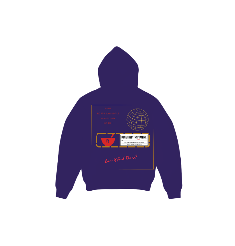 N-MB "Faded Hearts X Di-Tryppin" Limited Edition Hoodie (Navy) view 2