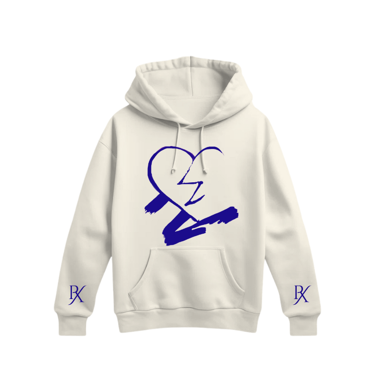 N-MB "Faded Hearts X Di-Tryppin" Limited Edition Hoodie (Creme)