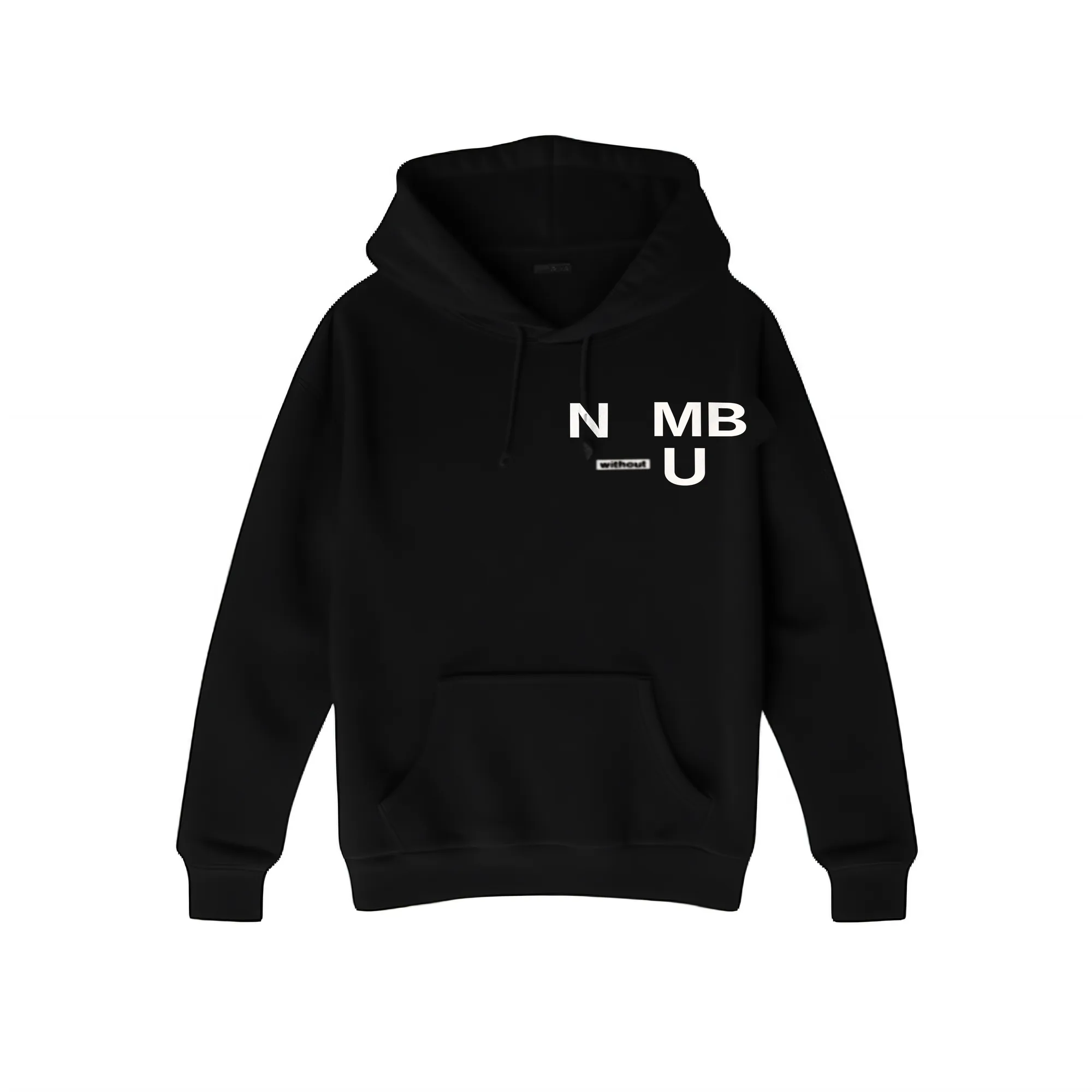 N-MB "Without U" Hoodie (Black)
