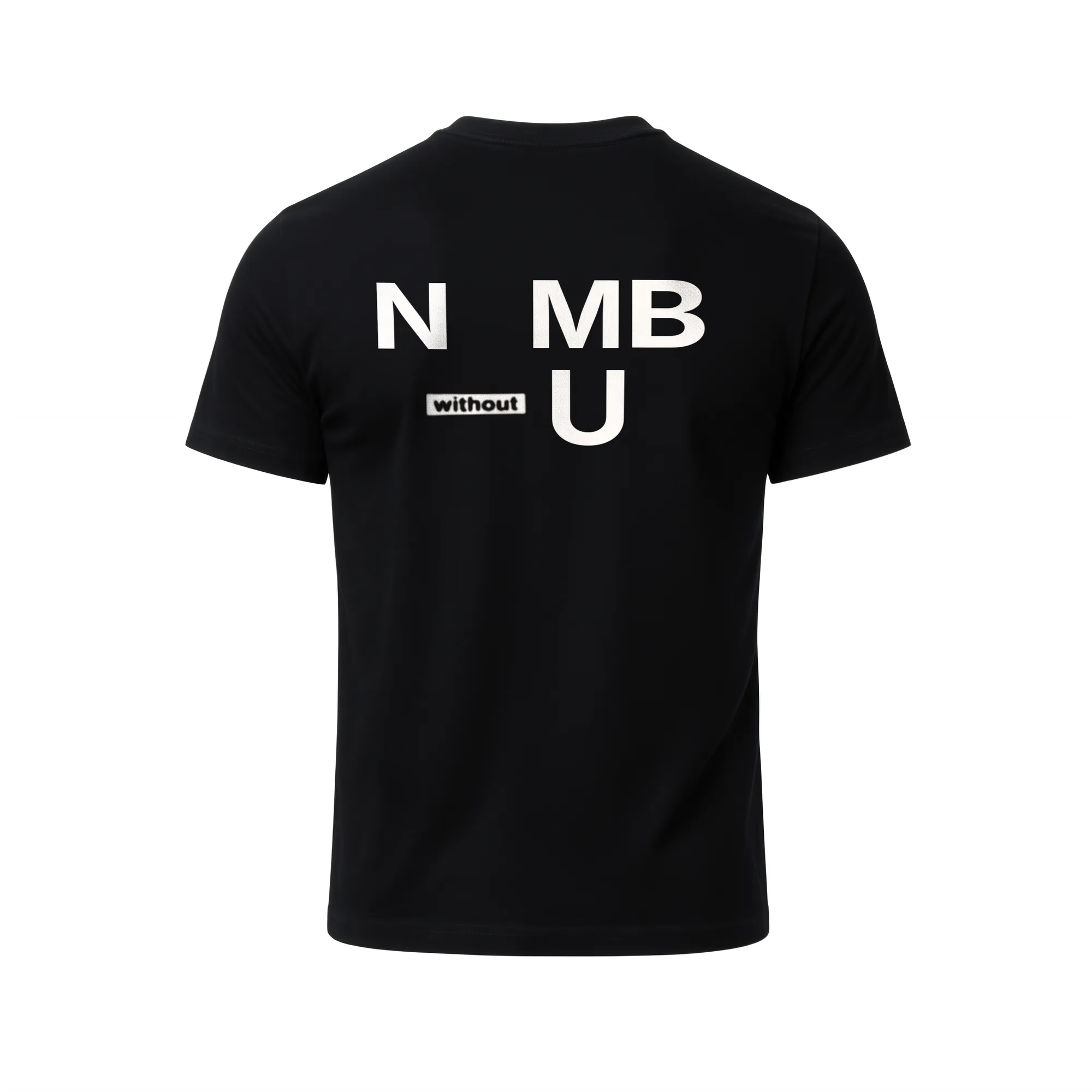 N-MB "Without U" T-Shirt (Black) view 2