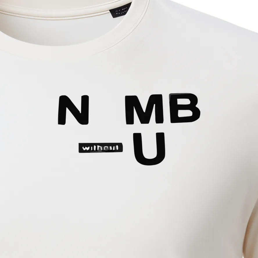 N-MB "Without U" T-Shirt (White) view 3