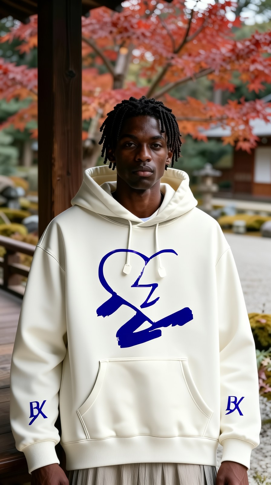 N-MB "Faded Hearts X Di-Tryppin" Limited Edition Hoodie (Creme), Lookbook