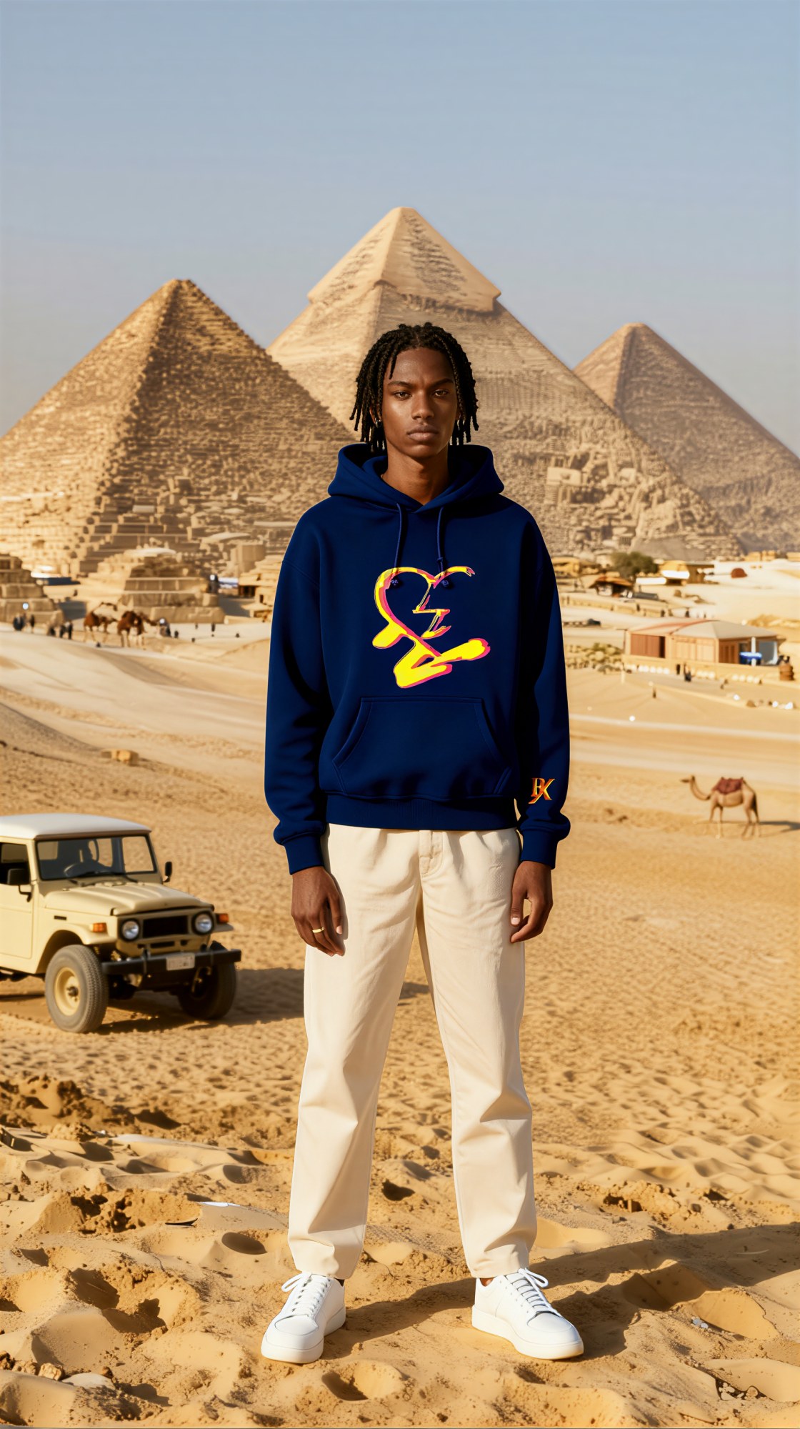 N-MB "Faded Hearts X Di-Tryppin" Limited Edition Hoodie (Navy), Lookbook