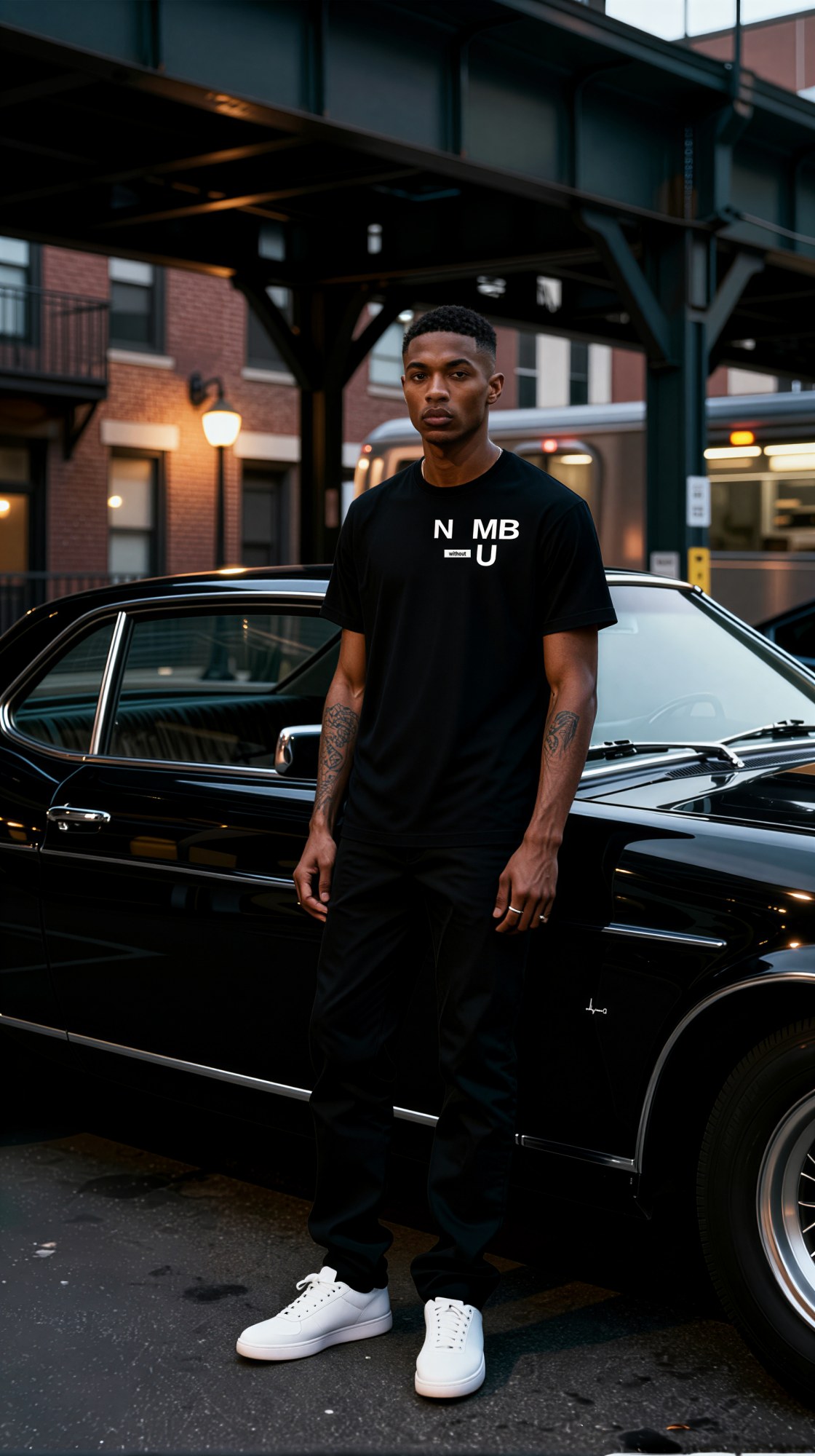 N-MB "Without U" T-Shirt (Black), Lookbook